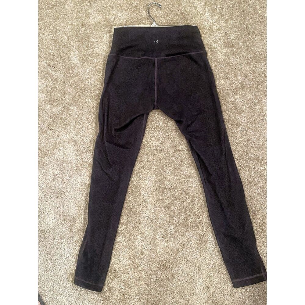EUC Rare LULULEMON High Times Pant Tech Mesh Desert Snake Deep Coal Black Size 6 - Picture 7 of 9